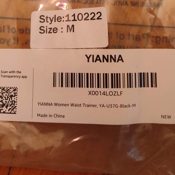 YIANNA Latex Waist Trainer for Women Size M NEW - Picture 3 of 3